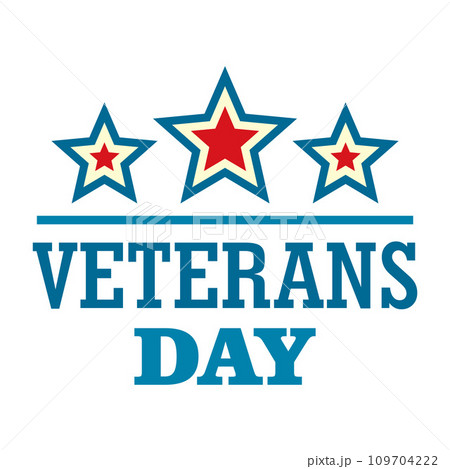 Stars veterans logo logo. Flat illustration of stars veterans logo vector logo for web design Stars veterans logo logo. Flat illustration of stars veterans logo vector logo for web design 109704222