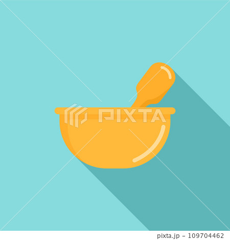 Chemical bowl icon. Flat illustration of chemical bowl vector icon for web design 109704462