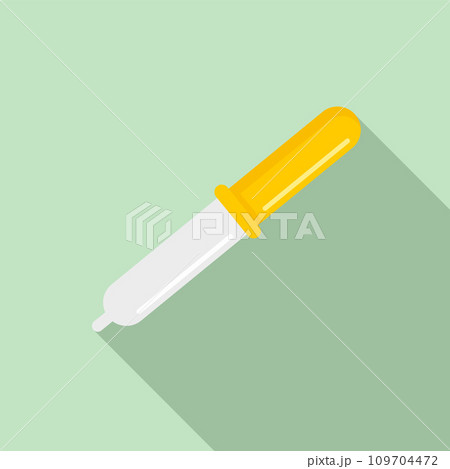Pipette icon. Flat illustration of pipette vector icon for web design Pipette icon. Flat illustration of pipette vector icon for web design 109704472
