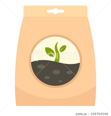 Plant seed pack icon. Flat illustration of plant seed pack vector icon for web design Plant seed pack icon. Flat illustration of plant seed pack vector icon for web design 109704506