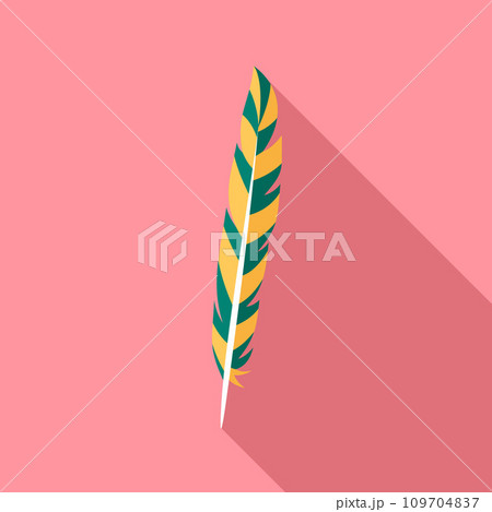 Design feather icon. Flat illustration of design feather vector icon for web design 109704837
