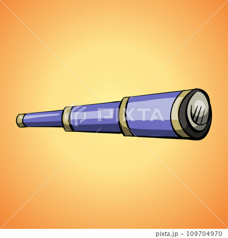 Sea spyglass icon. Cartoon of sea spyglass vector icon for web design isolated on white background Sea spyglass icon. Cartoon of sea spyglass vector icon for web design isolated on white background 109704970