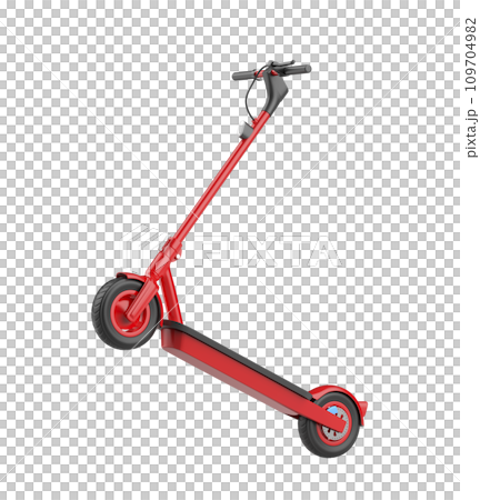 Red electric scooter 109704982