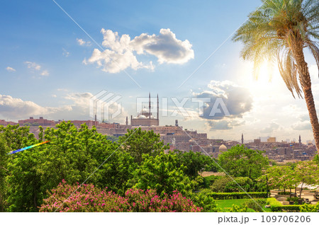 Alabaster Mosque and Al-Azhar Park, famous places of visit in old Cairo, Egypt Alabaster Mosque and Al-Azhar Park, famous places of visit in old Cairo, Egypt 109706206