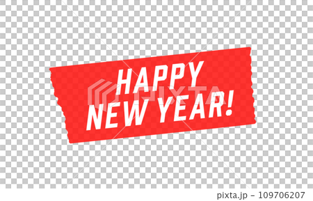 マスキングテープにHAPPY NEW YEARの文字 - シンプルな賀詞・新年のデコレーション素材 マスキングテープにHAPPY NEW YEARの文字 - シンプルな賀詞・新年のデコレーション素材 109706207