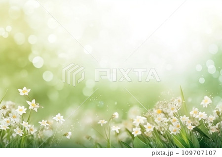 spring is a magic season. beautiful photorealistic wallpaper with copy space for text spring is a magic season. beautiful photorealistic wallpaper with copy space for text 109707107