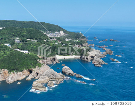 高知県土佐清水市　足摺岬周辺の風景 109708019