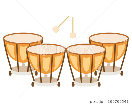 ティンパニをイメージしたイラスト ティンパニをイメージしたイラスト 109709541