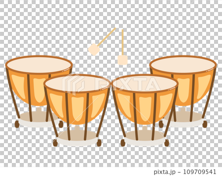 ティンパニをイメージしたイラスト ティンパニをイメージしたイラスト 109709541