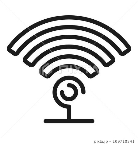 Access point icon. Outline access point vector icon for web design isolated on white background 109710541