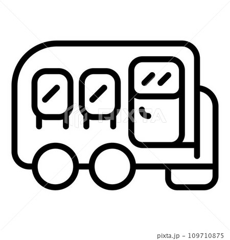 Auto camping icon. Outline auto camping vector icon for web design isolated on white background 109710875