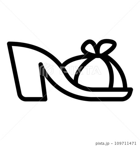 Textile sandals icon. Outline textile sandals vector icon for web design isolated on white background Textile sandals icon. Outline textile sandals vector icon for web design isolated on white background 109711471