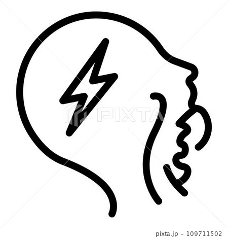 Tonsillitis angina icon. Outline tonsillitis angina vector icon for web design isolated on white background 109711502