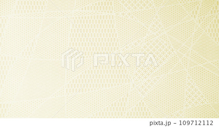 和柄の背景_ゴールド 和柄の背景_ゴールド 109712112