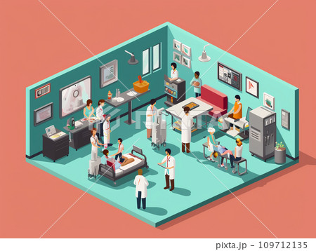 ピクトグラム　病院　医療施設 109712135