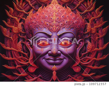 微笑んでいる仏陀 イラスト 微笑んでいる仏陀 イラスト 109712357