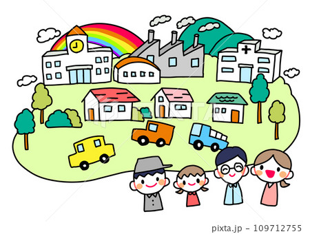 街並みと街の人々 街並みと街の人々 109712755