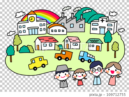 街並みと街の人々 街並みと街の人々 109712755