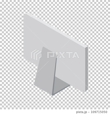 後ろから見たパソコンのイラスト 後ろから見たパソコンのイラスト 109715050
