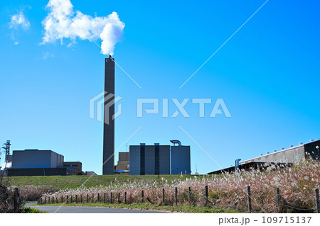 入間川 出丸冠水橋付近の風景 川越東清掃センー 川島町 入間川 出丸冠水橋付近の風景 川越東清掃センー 川島町 109715137