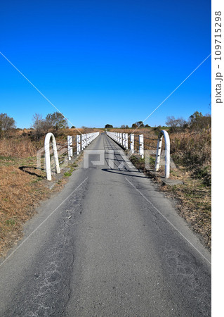 入間川にかかる出丸冠水橋 川島町 入間川にかかる出丸冠水橋 川島町 109715298