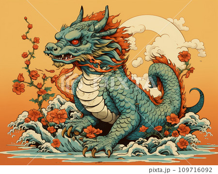 子供の竜 干支 イラスト 子供の竜 干支 イラスト 109716092