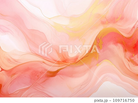 Marble ink abstract art from meticulous original painting abstract background . Painting was painted on high quality paper texture to create smooth marble background 109716750