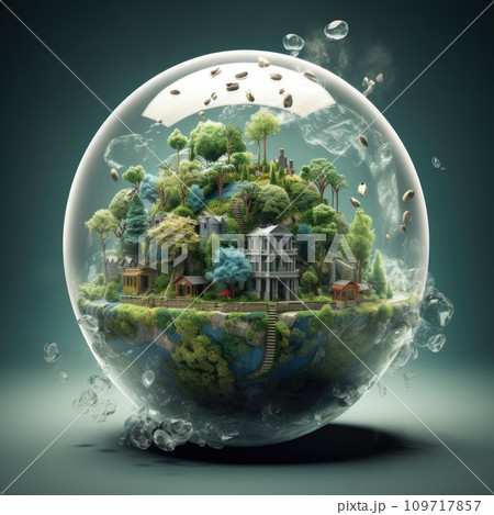 Save planet concept, Invest in our planet, Ecology concept, World environment day background 109717857