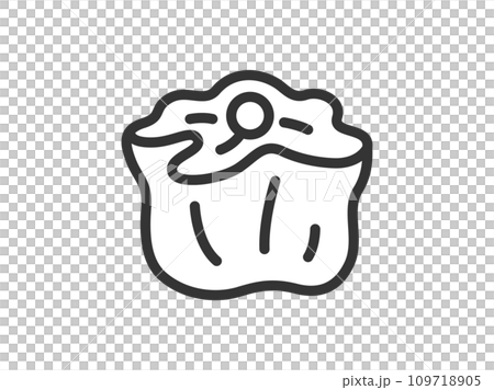 Illustration of Shumai icon (line drawing) 109718905