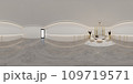 3D illustration of 360 degree rendering featuring modern themed Waiting room. 109719571