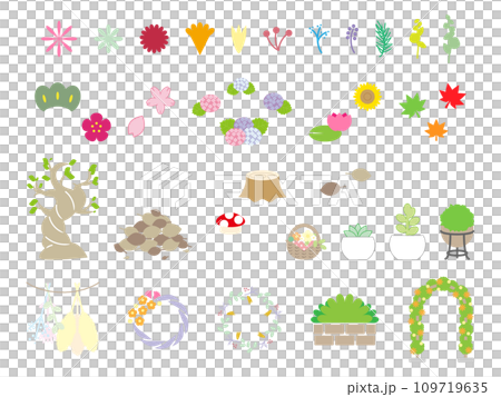 植物插畫素材集 109719635