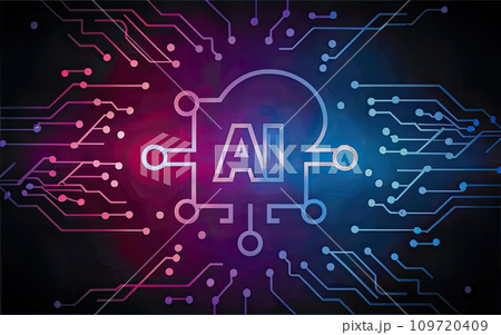 Artificial intelligence AI processor chip icon symbol Artificial intelligence AI processor chip icon symbol 109720409