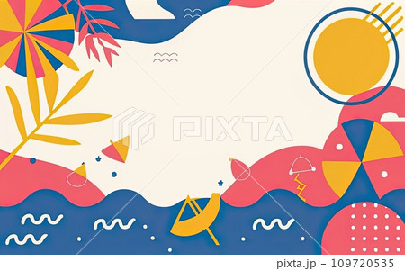 Colorful summer background  109720535