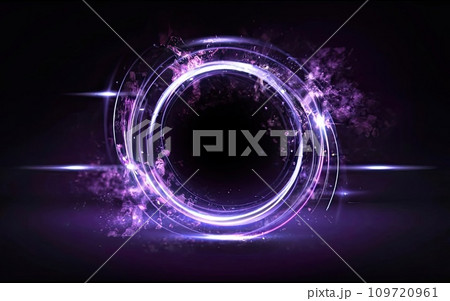 Magic fantasy round light frame Magic fantasy round light frame 109720961