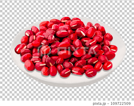 Azuki beans (with plate) Azuki beans (with plate) 109722509