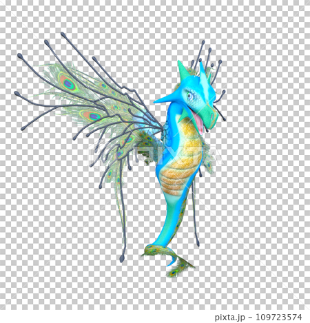 peacock feather dragon 109723574
