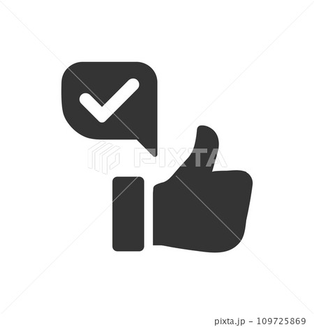 Positive Feedback Icon Positive Feedback Icon 109725869