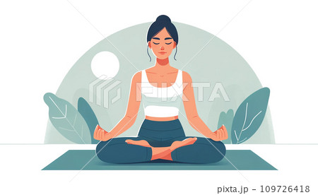 ヨガ　YOGA 運動　スポーツ　ダイエット 109726418