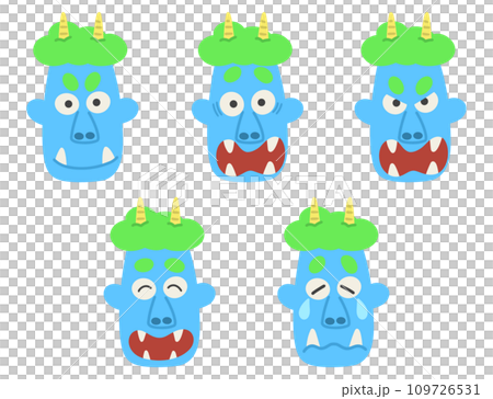Ao Oni's facial expression set 109726531