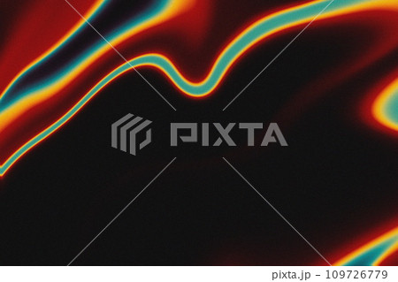 Grainy noise texture gradient background. Black, red, yellow and blue colors. 109726779