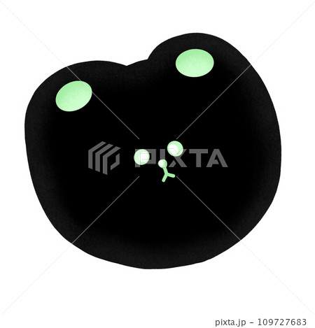 Cute Green Bear Cartoon illustration Cute Bear Bear Sticker Cute Animal Animal Sticker Cute Element 109727683