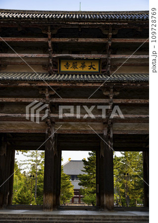 奈良東大寺の南大門 109728769