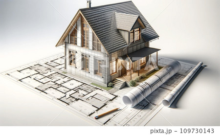 住宅設計図-Generative AI 住宅設計図-Generative AI 109730143