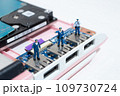 USBからのウイルス侵入を防ぐ警備員 109730724