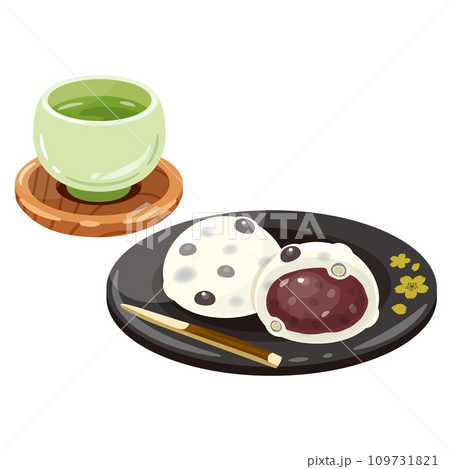 豆大福　お茶セット 109731821