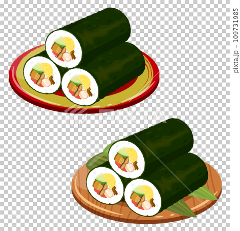 Ehomaki 放在盤子上 109731985