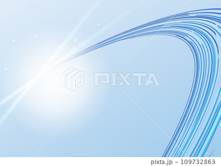 明るい青のネットワーク背景 109732863