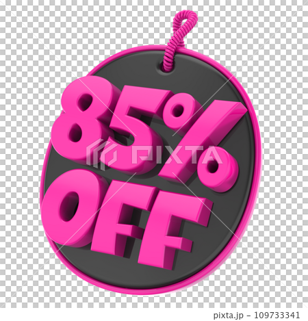 sale tag label with percent off 109733341
