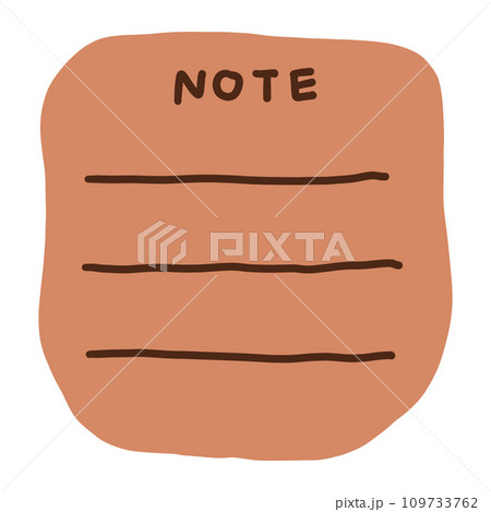 Cute Note Pad Lined Paper Pad Cute Note Pad Piece Brown Note Pad With Lined 109733762
