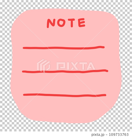 Cute Note Pad Lined Paper Pad Cute Note Pad Piece Pink And Red Note Pad With Lined 109733763